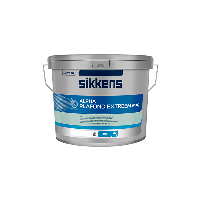 Aanbieding: Sikkens Alpha Plafond Extreem Mat 10 liter wit / lichte kleuren